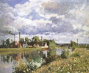 Camille Pissarro Shore plant oil